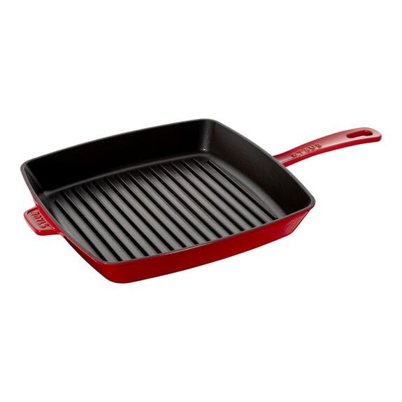 Staub 12-inch Square Grill Pan Cherry