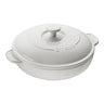 Staub 8-inch Round Covered Brie Baker White