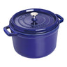 Staub 5 Qt Round Tall Cocotte Dark Blue