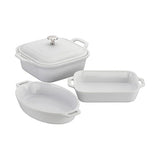 Staub 4-Piece Mixed Baking Dish Set White