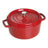 Staub 4 Qt Round Cocotte Cherry