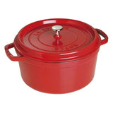 Staub 7 Qt Round Cocotte Cherry