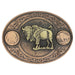 Montana Silversmiths Miner's Buffalo Indian Head Nickel Belt Buckle With Buffalo