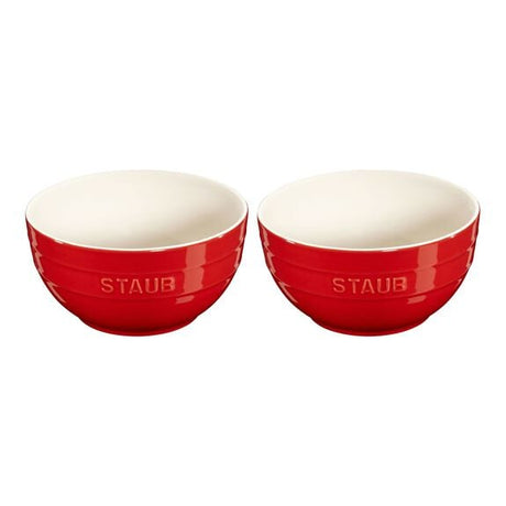 Staub 2-Piece Large Universal Bowl Set Cherry