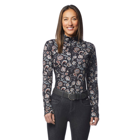 Kerrits Equestrian Apparel Up Tempo Fleece Tech Long Sleeve Top - Print