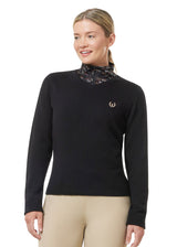 Kerrits Equestrian Apparel Stable Temp Merino Wool Quarter Zip Top - Black Black