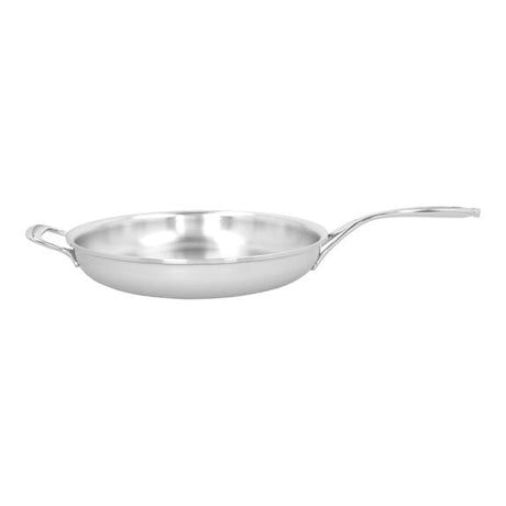 Demeyere 12.5-inch Stainless Steel Proline Fry Pan with Helper Handle