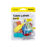 Wrap It Cable Labels 10 Pack - Medium Assorted /  / 10PK