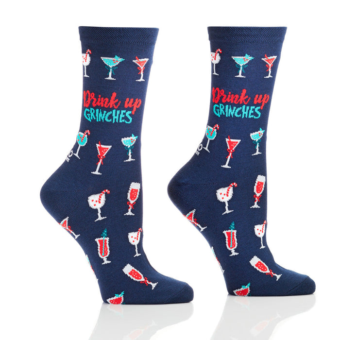 YO Sox Drink Up Grinches - Cotton Crew Socks
