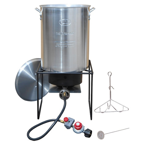 King Kooker 29QT Aluminum Turkey Frying Cooker Kit