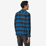 Patagonia Men's Canyonite Flannel Shirt - Cliffs Edge: Endless Blue Cliffs Edge: Endless Blue