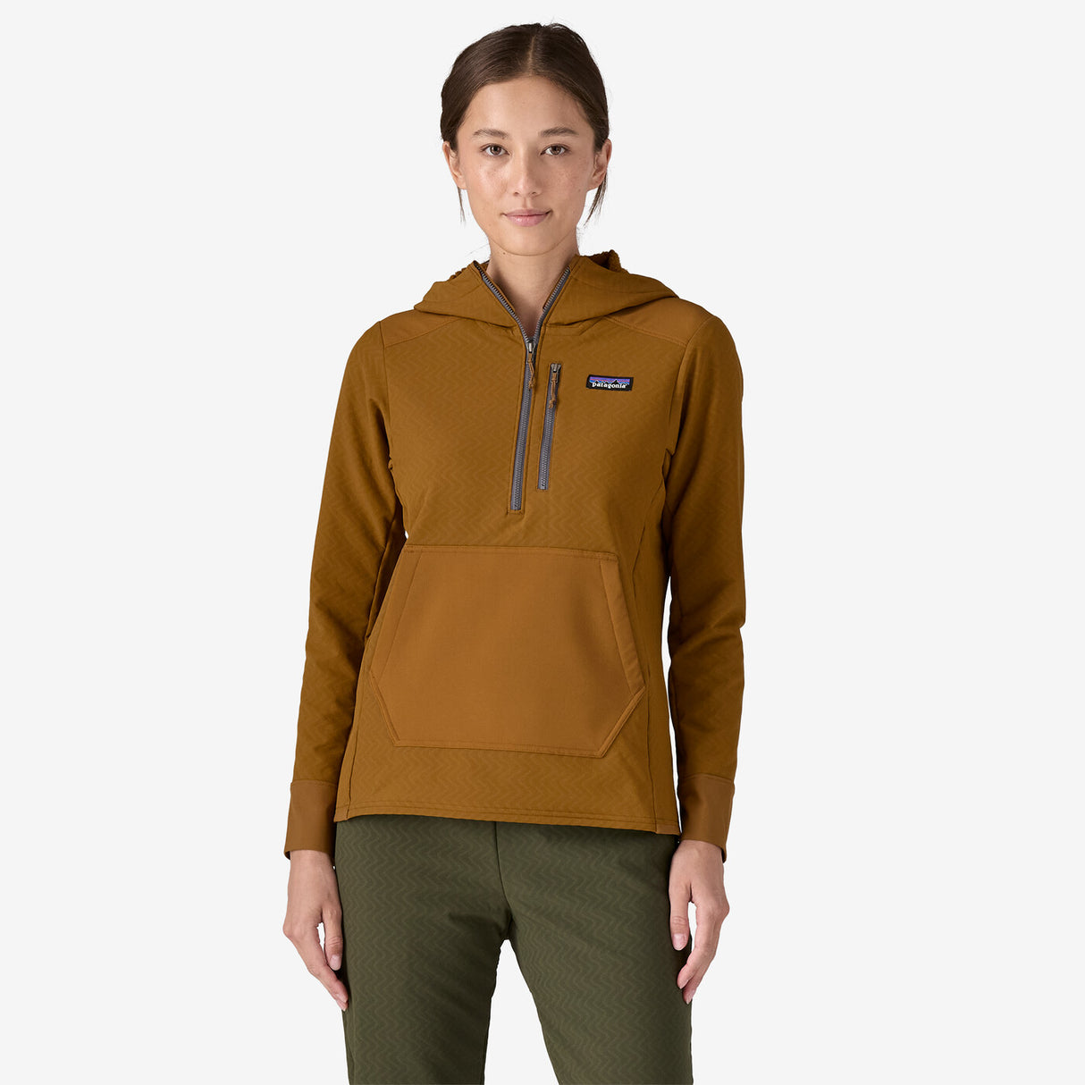 Patagonia Women's R2 CrossStrata Pullover - Shelter Brown Shelter Brown