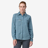 Patagonia Women's Early Rise Stretch Shirt - Santa Cruz: Lago Blue Santa Cruz: Lago Blue