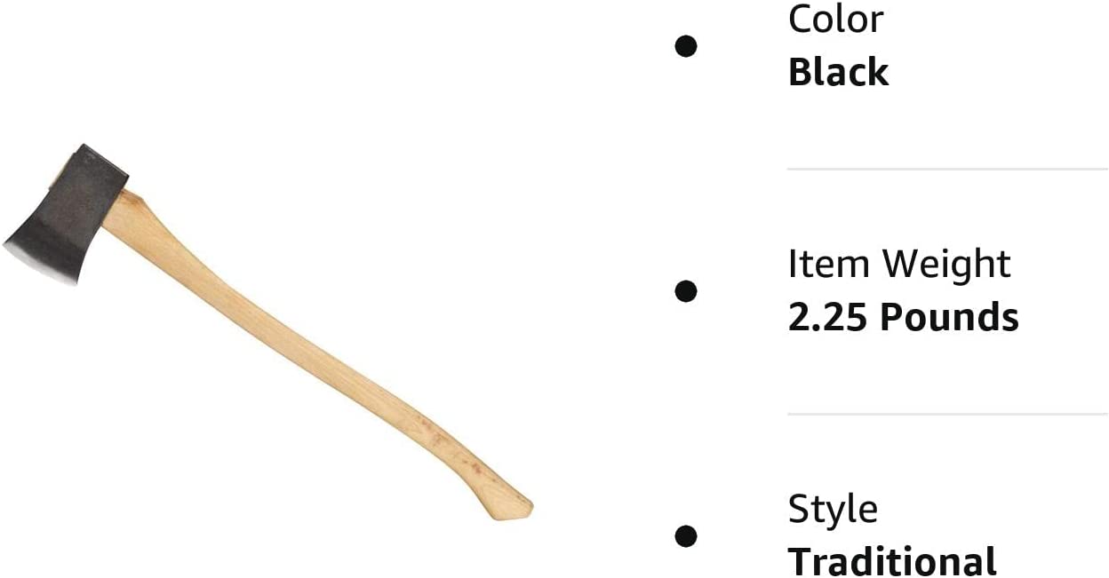 Council Tool 2.25lbs Boys Axe with 28in Curved Wooden Handle with Sport Utility Finish
