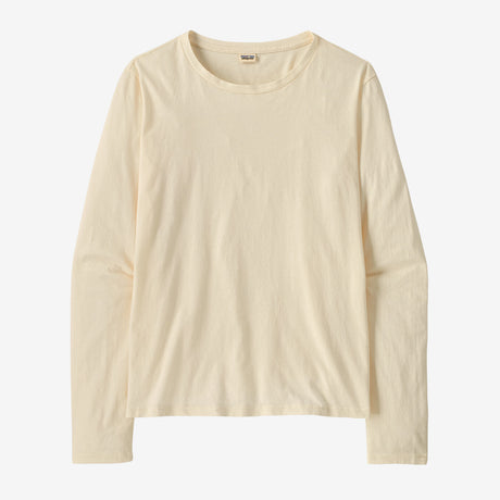 Patagonia Women's Long-Sleeved Regenerative Organic Certified Cotton Tee - Undyed Natural Undyed Natural