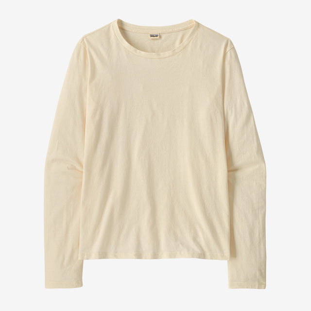 Patagonia Women's Long-Sleeved Regenerative Organic Certified Cotton Tee - Undyed Natural Undyed Natural