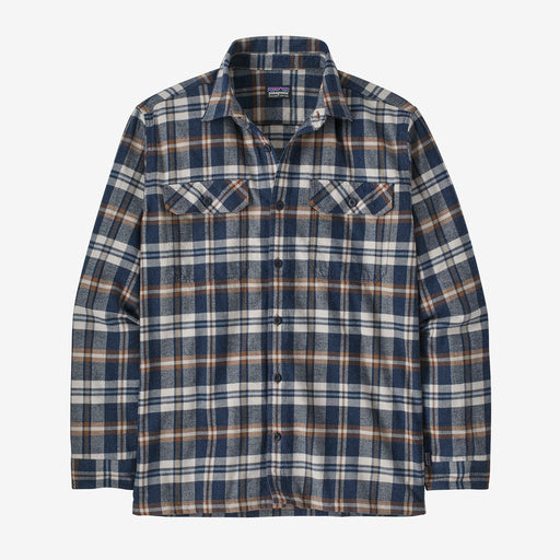 Patagonia Men's Long-sleeved Organic Cotton Midweight Fjord Flannel Shirt Fields/new navy