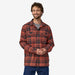 Patagonia Men's Long-sleeved Organic Cotton Midweight Fjord Flannel Shirt Ice caps/burl red
