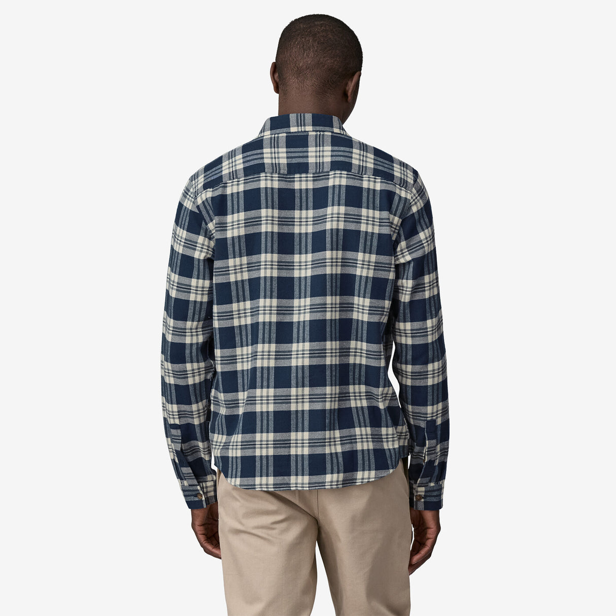 Patagonia Men's Long-Sleeved Lightweight Fjord Flannel Shirt - Base Camp: New Navy Base Camp: New Navy