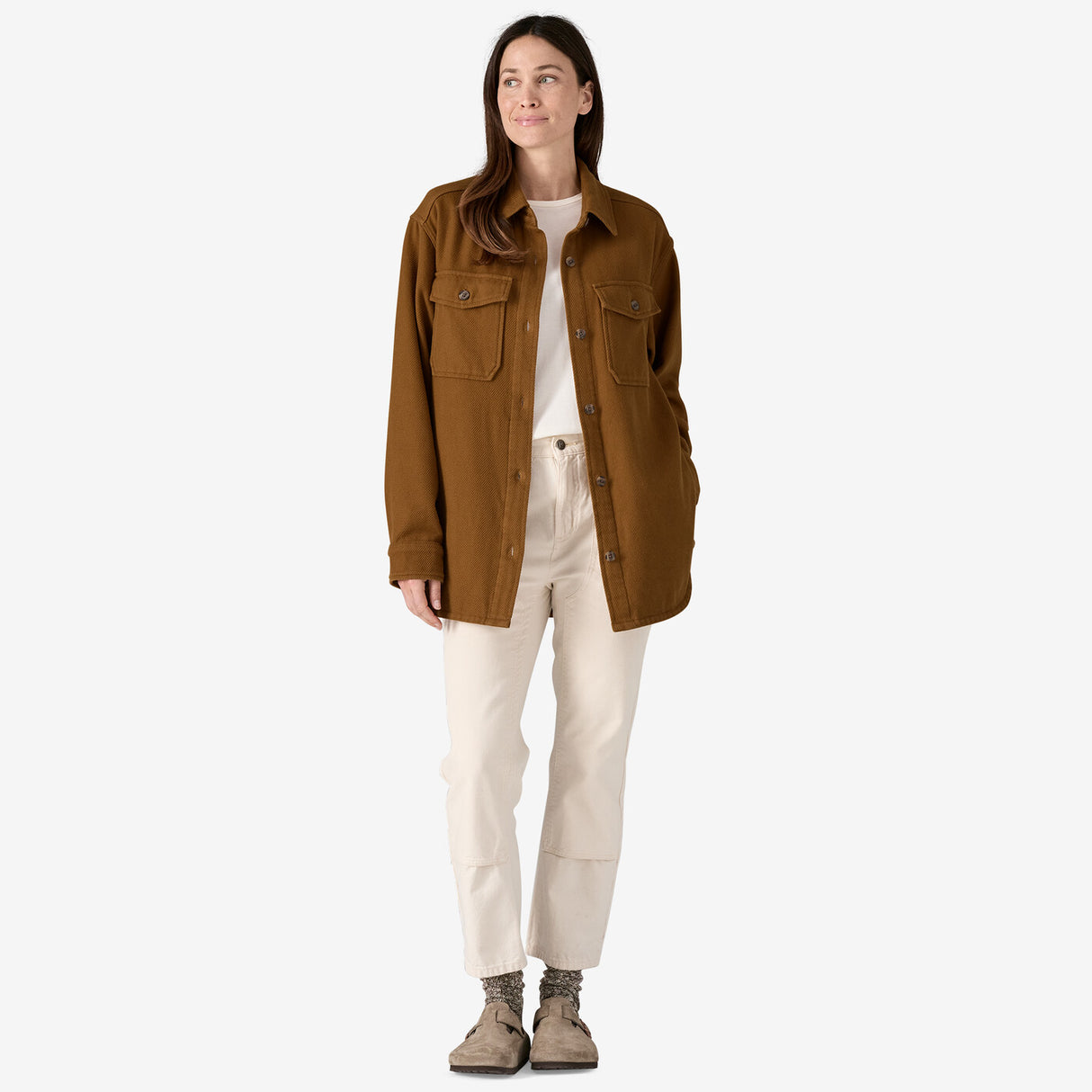 Patagonia Women's Fjord Loft Overshirt Jacket - Shelter Brown Shelter Brown