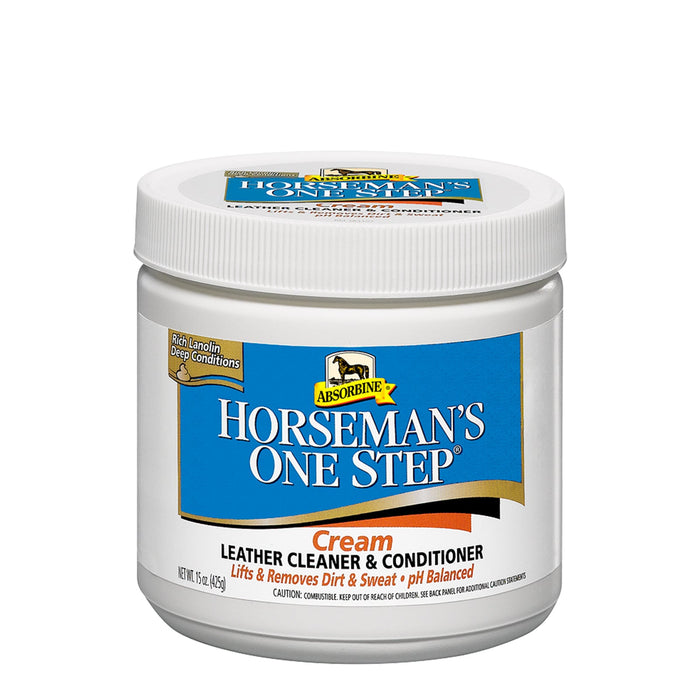 Absorbine Horseman's One Step Cream Leather Cleaner & Conditioner - 15oz.