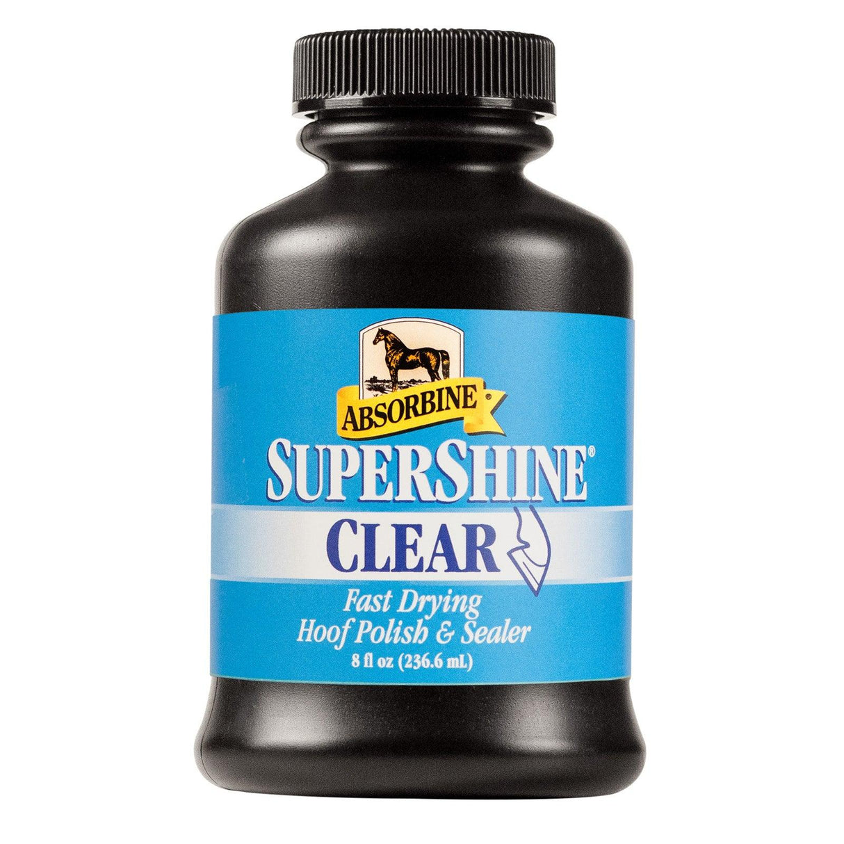 Absorbine SuperShine Clear Hoof Polish & Sealer with Brush - 8oz. / Clear