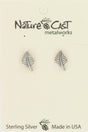 Nature Cast Metalworks Aspen Leaf Sterling Silver Post Earring