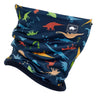 Turtle Fur Comfort Shell Neckula Lined With Original Turtle Fur Fleece - Print Dino Playground