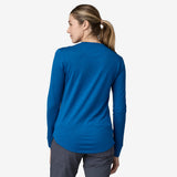 Patagonia Women's Long-Sleeved Capilene Cool Merino Graphic Shirt Fitz Roy Strata: Endless Blue