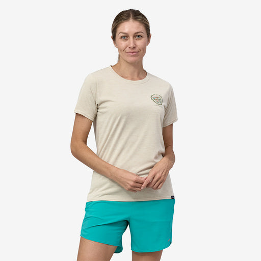 Patagonia Women's Capilene Cool Daily Graphic Shirt - Lands Commontrail: Pumice X-Dye