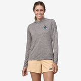 Patagonia Women's Capilene Cool Daily Graphic Hoody Unity Fitz: Feather Grey