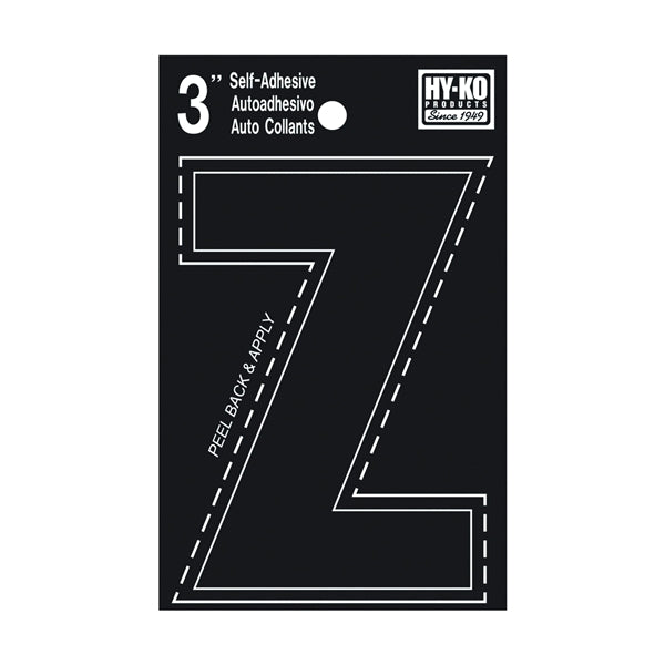 Hy-Ko Die-Cut Letter Black /  / Z