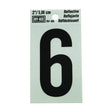 Hy-Ko Reflective Sign Black /  / 6