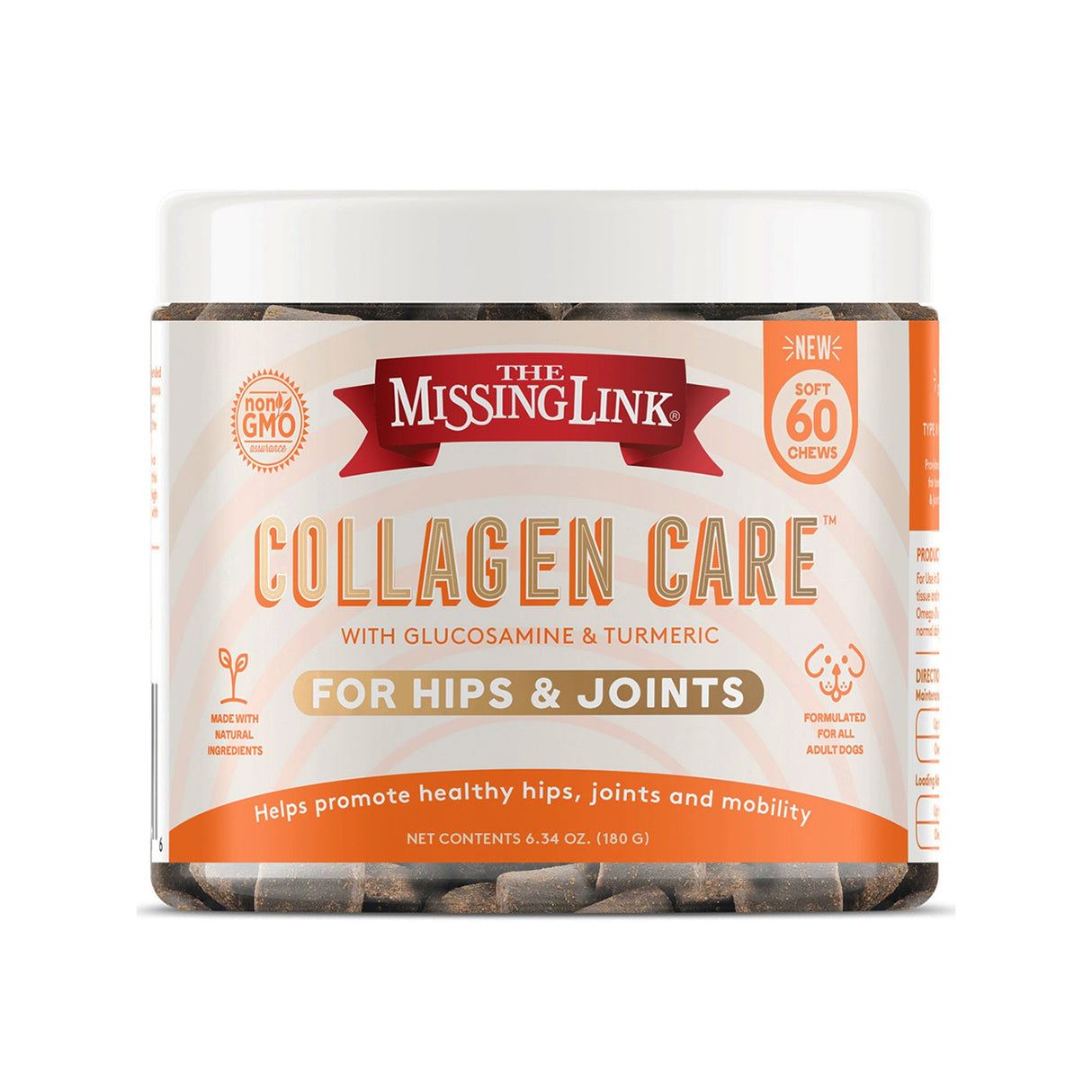 The Missing Link Collagen Care Hips & Joints Soft Chews - 60 count 60 count