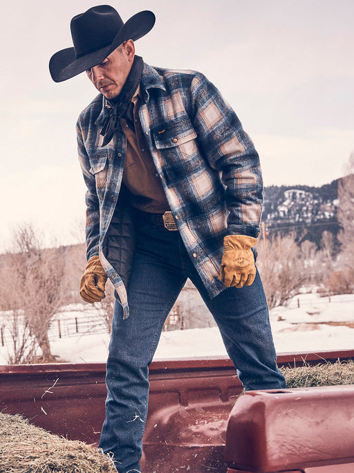 Wrangler Men's Premium Performance Advanced Comfort Cowboy Cut Jean Regular Fit - Mid Stone