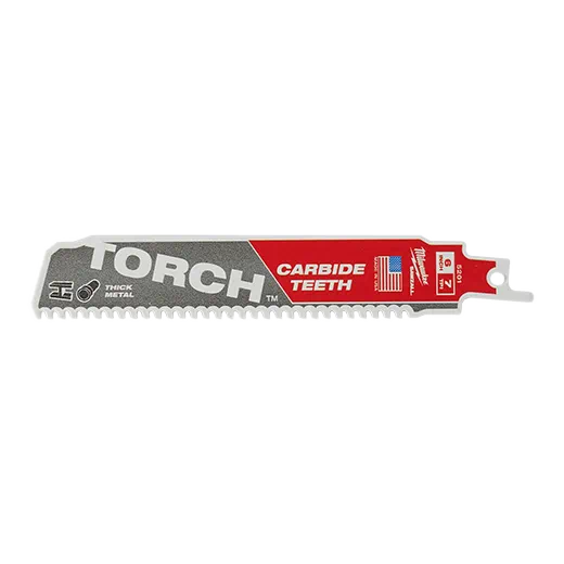 Milwaukee Sawzall Torch 7 Tpi 6 In. Carbide Blades - 1pk