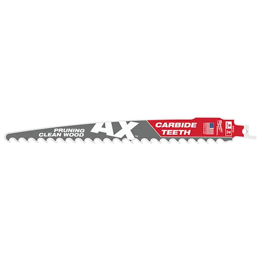 Milwaukee 9 In. 3 Tpi The Ax With Carbide Teeth For Pruning & Clean Wood Sawzall Blade 1pk