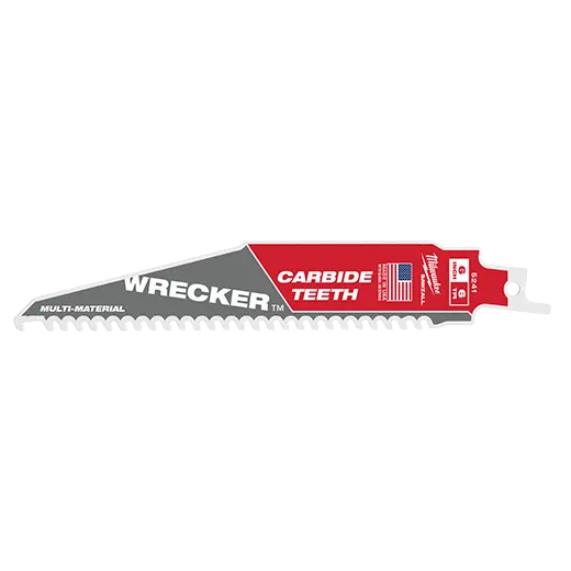Milwaukee 6 In. 6 Tpi The Wrecker With Carbide Teeth Sawzall Blade 1pk