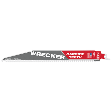Milwaukee 9 In. 6 Tpi The Wrecker With Carbide Teeth Sawzall Blade 1pk