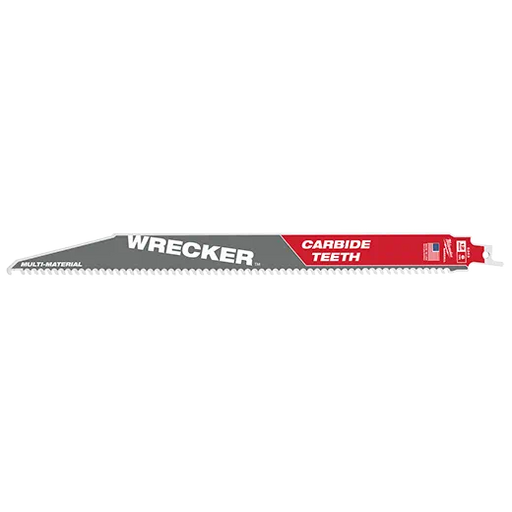 Milwaukee 12 In. 6 Tpi The Wrecker With Carbide Teeth Sawzall Blade 1pk