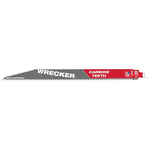 Milwaukee 12 In. 6 Tpi The Wrecker With Carbide Teeth Sawzall Blade 1pk