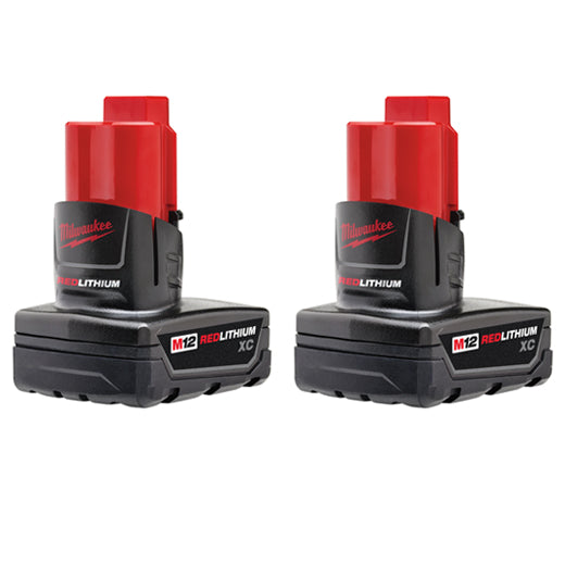 Milwaukee M12 Redlithium Xc Battery Two Pack