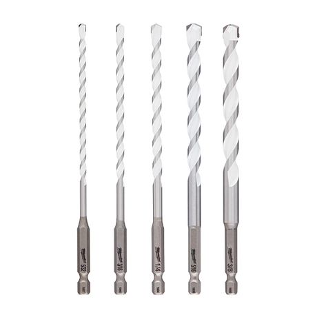 Milwaukee 5pc. Shockwave Carbide Multi-material Drill Bits