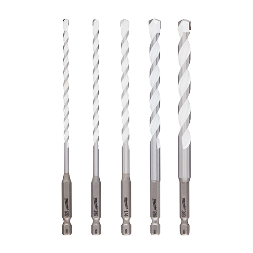 Milwaukee 5pc. Shockwave Carbide Multi-material Drill Bits