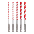Milwaukee 5pc. Shockwave Carbide Hammer Drill Bit Kit