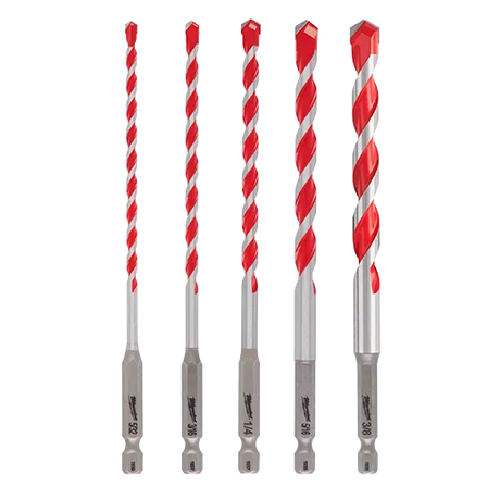 Milwaukee 5pc. Shockwave Carbide Hammer Drill Bit Kit