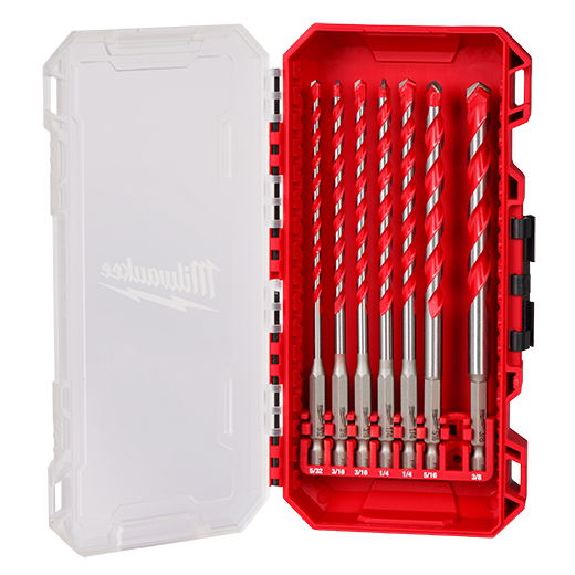 Milwaukee 7pc. Shockwave Carbide Hammer Drill Bit Kit