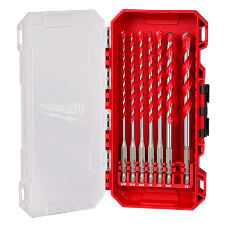 Milwaukee 7pc. Shockwave Carbide Hammer Drill Bit Kit