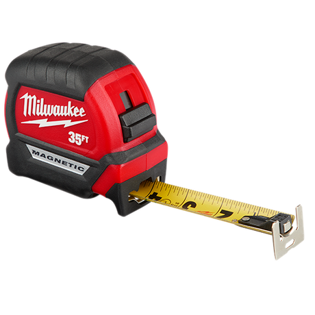 Milwaukee 35 Ft Mag Tape Measure With Finger Stop