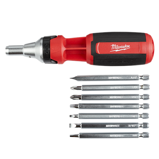 Milwaukee 9-in-1 Square Drive Ratcheting Multi-bit Driver
